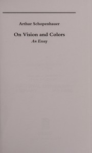 Cover of: On vision and colors: an essay