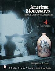 American Stonewares by Georgeanna H. Greer