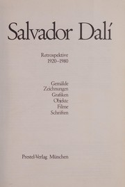 Cover of: Salvador Dali: Retrospektive 1920-1980
