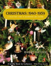 Cover of: Christmas, 1940-1959 by Robert Brenner