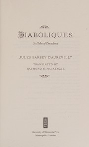 Cover of: Diaboliques: six tales of decadence