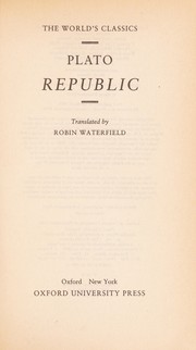 Cover of: Republic by Πλάτων