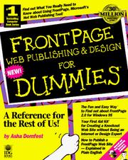 Cover of: FrontPage Web publishing & design for dummies