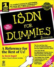 Cover of: ISDN for dummies by David Angell