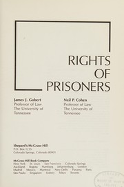 Cover of: Rights of prisoners by James J. Gobert