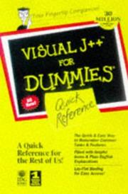 Cover of: Visual J++ for dummies quick reference
