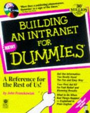 Cover of: Building an Intranet for dummies by John Fronckowiak