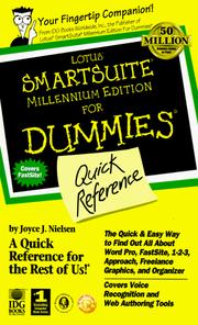 Cover of: Lotus SmartSuite millennium edition for dummies: quick reference