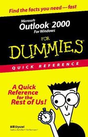 Cover of: Microsoft Outlook 2000 for Windows for dummies quick reference