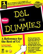 Cover of: DSL for dummies