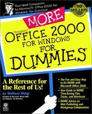 Cover of: MORE Microsoft Office 2000 for Windows for Dummies by Wallace Wang