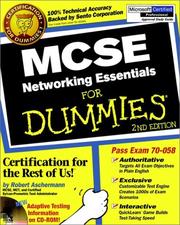 Cover of: MCSE networking essentials for dummies