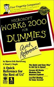Cover of: Microsoft Works 2000 for Dummies Quick Reference | Bjoern-Erik Hartsfvang