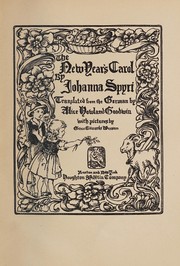 Cover of: The New Year's carol by Spyri, Johanna