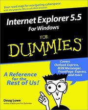 Cover of: Internet Explorer 5.5 for Windows | Doug Lowe