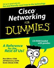 Cover of: Cisco Networking for Dummies by Ron Gilster, Kevin Ulstad, Jeff Bienvenu