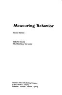 Cover of: Measuring behavior