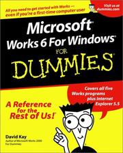 Cover of: Microsoft Works 6 for Windows for Dummies
