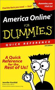 Cover of: America Online for Dummies Quick Reference