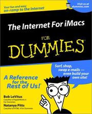 Cover of: The Internet for iMacs for Dummies by Bob Levitus, Natanya Pitts, Natanya Pitts-Moultis