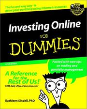 Investing online for dummies by Kathleen Sindell