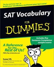 Cover of: SAT vocabulary for dummies