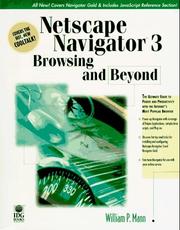 Cover of: Netscape Navigator 3: browsing and beyond