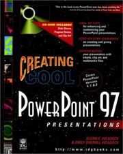 Cover of: Creating cool PowerPoint 97 presentations by Glenn E. Weadock