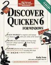 Cover of: Discover Quicken 6 for Windows by Kathy Ivens