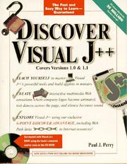 Cover of: Discover Visual J++ by Paul J. Perry