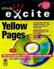 Cover of: Official Excite Internet yellow pages | Cheri Robinson