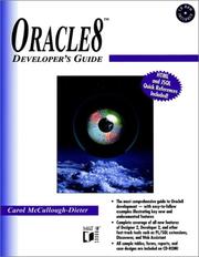 Cover of: Oracle8 developer's guide