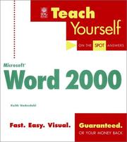 Cover of: Teach yourself Microsoft Word 2000