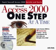 Cover of: Microsoft Access 2000 one step at a time