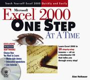 Cover of: Microsoft Excel 2000 one step at a time by Alan R. Neibauer