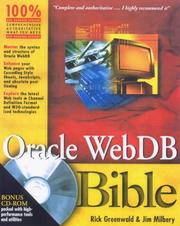 Cover of: Oracle WebDB bible