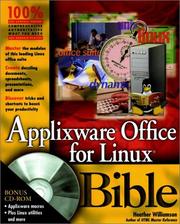 Cover of: Applixware Office for Linux Bible (Bible (Wiley)) by Heather Williamson