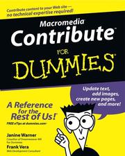 Cover of: Macromedia Contribute for dummies