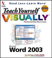 Cover of: Teach yourself visually Word 2003. by 