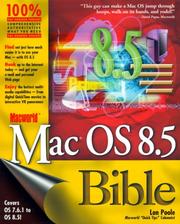 Cover of: Macworld Mac OS 8.5 bible by Lon Poole