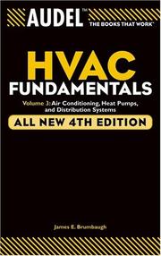 Cover of: Audel HVAC Fundamentals, Air Conditioning, Heat Pumps and Distribution Systems