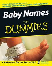 Cover of: Baby names for dummies