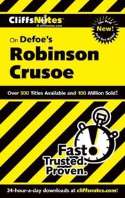 Cover of: CliffsNotes on Defoe's Robinson Crusoe by Cynthia C. McGowan