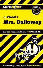 Cover of: CliffsNotes on Woolf's Mrs. Dalloway