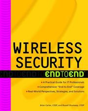 Cover of: Wireless Security End to End | Brian Carter