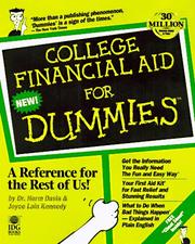 Cover of: College financial aid for dummies