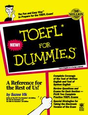 Cover of: TOEFL for dummies by Suzee Vlk