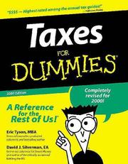 Cover of: Taxes for Dummies by Eric Tyson, David J. Silverman