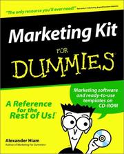 Cover of: Marketing Kit for Dummies by Alexander Hiam