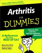 Arthritis for dummies by Barry Fox, Nadine Taylor, Jinoos Yazdany